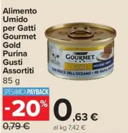 Carrefour Express Alimento Umido per Gatti Gourmet Gold Purina Gusti Assortiti offerta