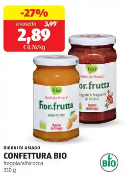 ALDI Rigoni di asiago confettura bio offerta