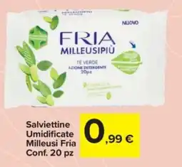 Carrefour Express Salviettine Umidificate Milleusi Fria Conf. 20 pz offerta