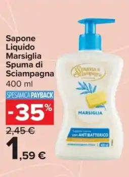 Carrefour Express Sapone Liquido Marsiglia Spuma di Sciampagna offerta