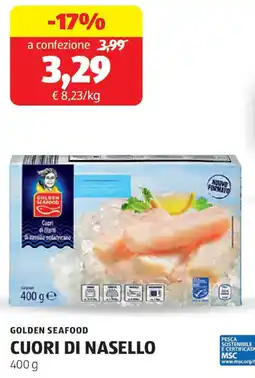ALDI Golden seafood cuori di nasello offerta