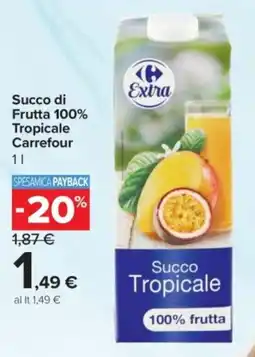 Carrefour Express Succo di Frutta 100% Tropicale Carrefour offerta