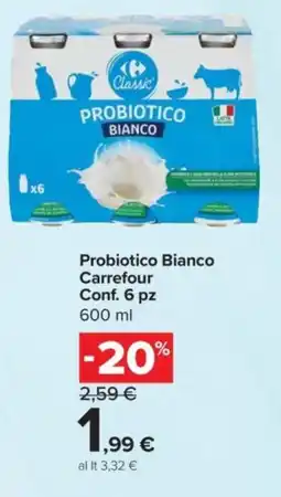 Carrefour Express Probiotico Bianco Carrefour offerta