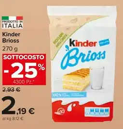 Eurospin Kinder Brioss offerta