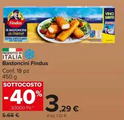 Eurospin Bastoncini Findus offerta