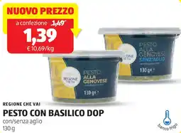 ALDI Regione che vai pesto con basilico DOP offerta