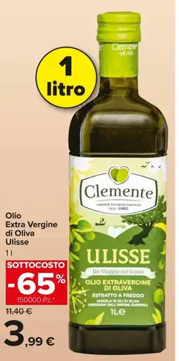 Carrefour Market Olio Extra Vergine di Oliva Ulisse offerta