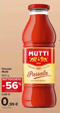 Carrefour Market Passata Mutti offerta