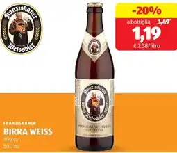 ALDI Franziskaner birra weiss offerta