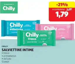 ALDI Chilly salviettine intime offerta