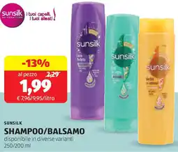 ALDI Sunsilk shampoo/balsamo offerta