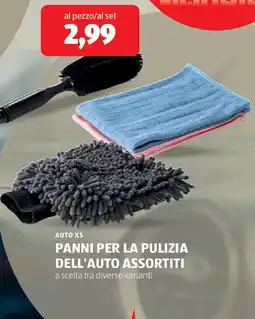 ALDI AUTO XS Panni per la pulizia dell'auto assortiti offerta