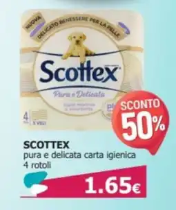 Tigotà SCOTTEX pura e delicata carta igienica 4 rotoli offerta