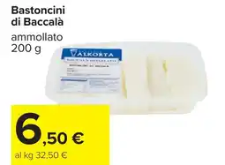 Carrefour Bastoncini di Baccalà ammollato offerta