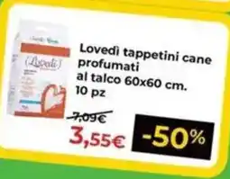 Arcaplanet Lovedì tappetini cane profumati offerta