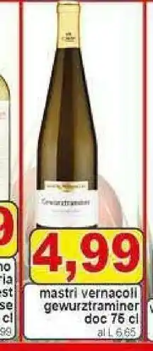 Pewex Gewurztraminer doc 750 ml offerta