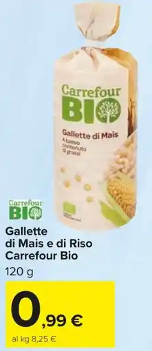 Carrefour Market Gallette di Mais di Mais e di Riso Carrefour Bio offerta