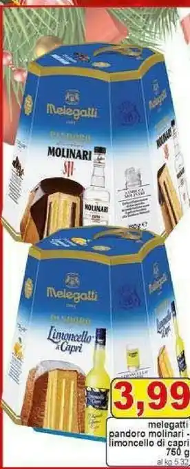 Pandoro molinari 750 g