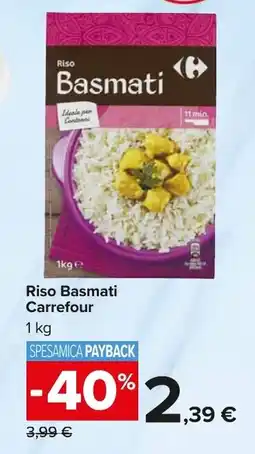 Carrefour Market Riso Basmati Carrefour offerta