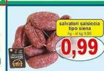 Salvatori salsiccia tipo siena