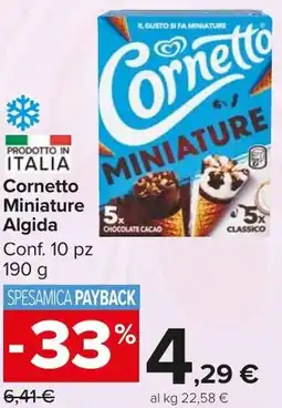 Carrefour Market Cornetto Miniature Algida offerta