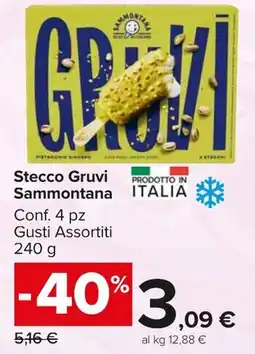 Carrefour Market Stecco Gruvi Sammontana offerta