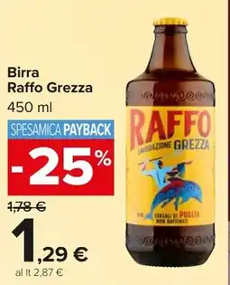 Carrefour Market Birra Raffo Grezza offerta