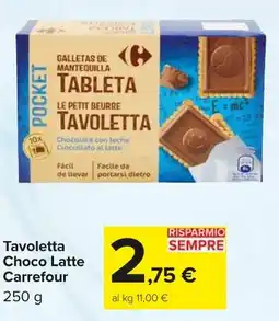 Carrefour Market Tavoletta Choco Latte Carrefour offerta