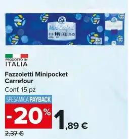 Carrefour Market Fazzoletti Minipocket Carrefour offerta