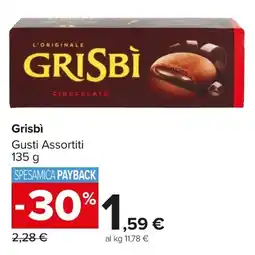 Carrefour Market Grisbì Gusti Assortiti offerta