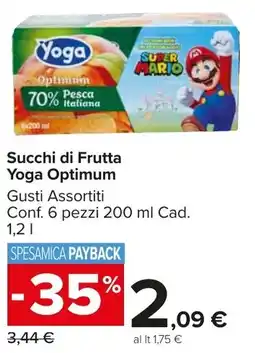 Carrefour Market Succhi di Frutta Yoga Optimum offerta