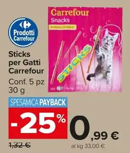 Carrefour Market Sticks per Gatti Carrefour offerta