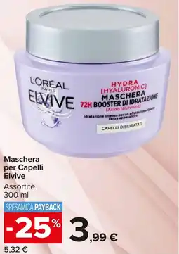 Carrefour Market Maschera per Capelli Elvive offerta