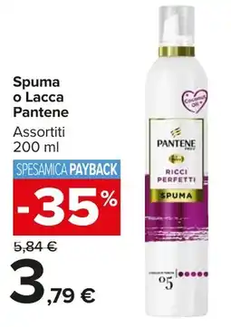 Carrefour Market Spuma o Lacca Pantene Assortiti offerta