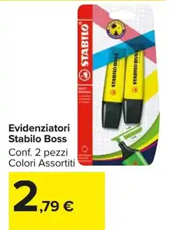 Carrefour Market Evidenziatori Stabilo Boss offerta