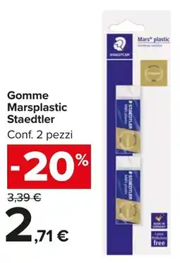 Carrefour Market Gomme Marsplastic Staedtler offerta