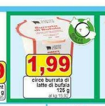 Pewex Circe burrata di latte di bufala 125 g offerta