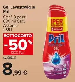 Carrefour Market Gel Lavastoviglie Pril offerta