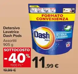 Carrefour Market Detersivo Lavatrice Dash Pods Assortiti offerta