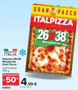 Carrefour Italpizza 26x38 Margherita Gran Pacco offerta