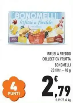 Conad Infusi a freddo collection frutta BONOMELLI 20 filtri offerta