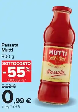 Carrefour Passata Mutti offerta