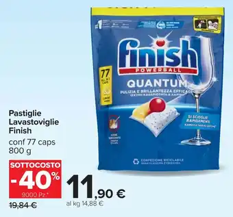 Carrefour Pastiglie Lavastoviglie Finish offerta