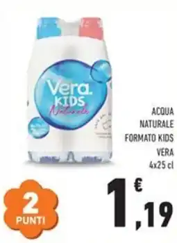 Conad Acqua naturale formato kids VERA offerta