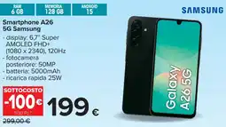 Carrefour Smartphone A26 5G Samsung offerta