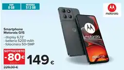 Carrefour Smartphone Motorola G15 offerta