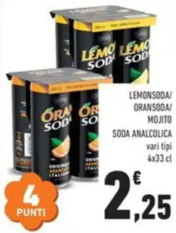 Conad Lemonsoda/ oransoda/ mojito soda analcolica vari tipi offerta