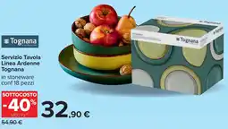 Carrefour Servizio Tavola Linea Ardenne Tognana offerta