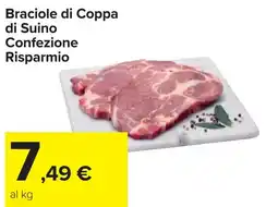 Carrefour Braciole di Coppa di Suino Confezione Risparmio offerta