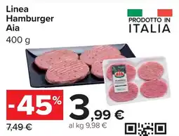 Carrefour Linea Hamburger Aia offerta